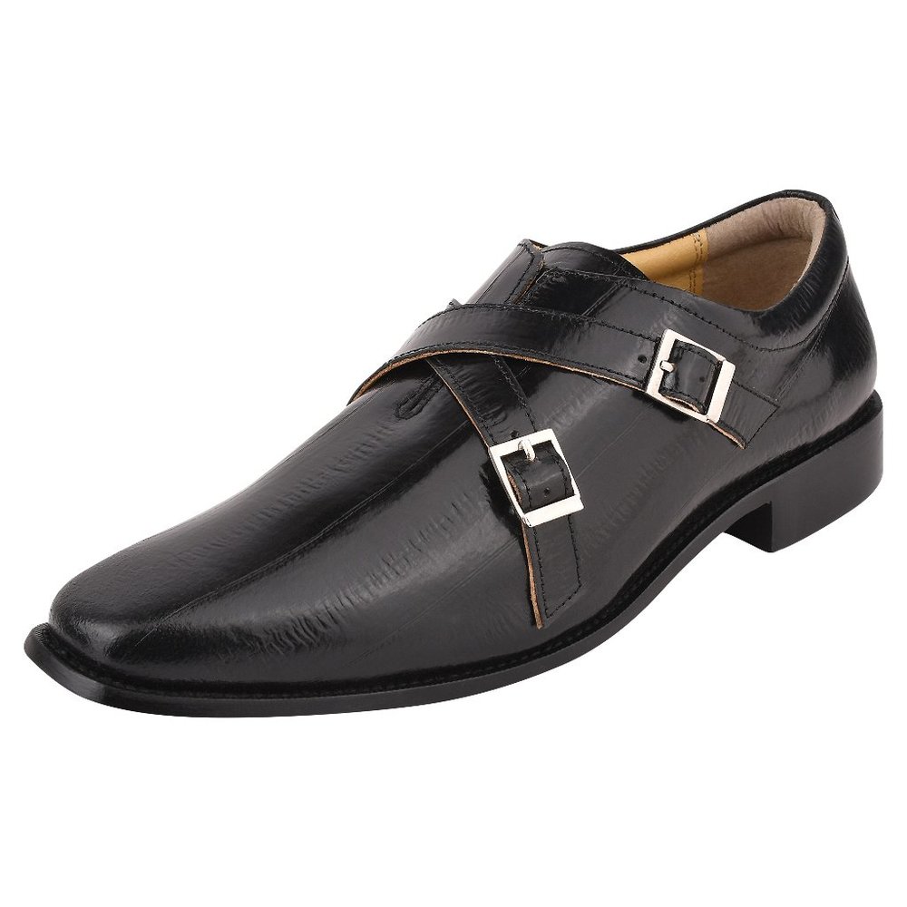 DONNA Man Made Leather Monk Straps